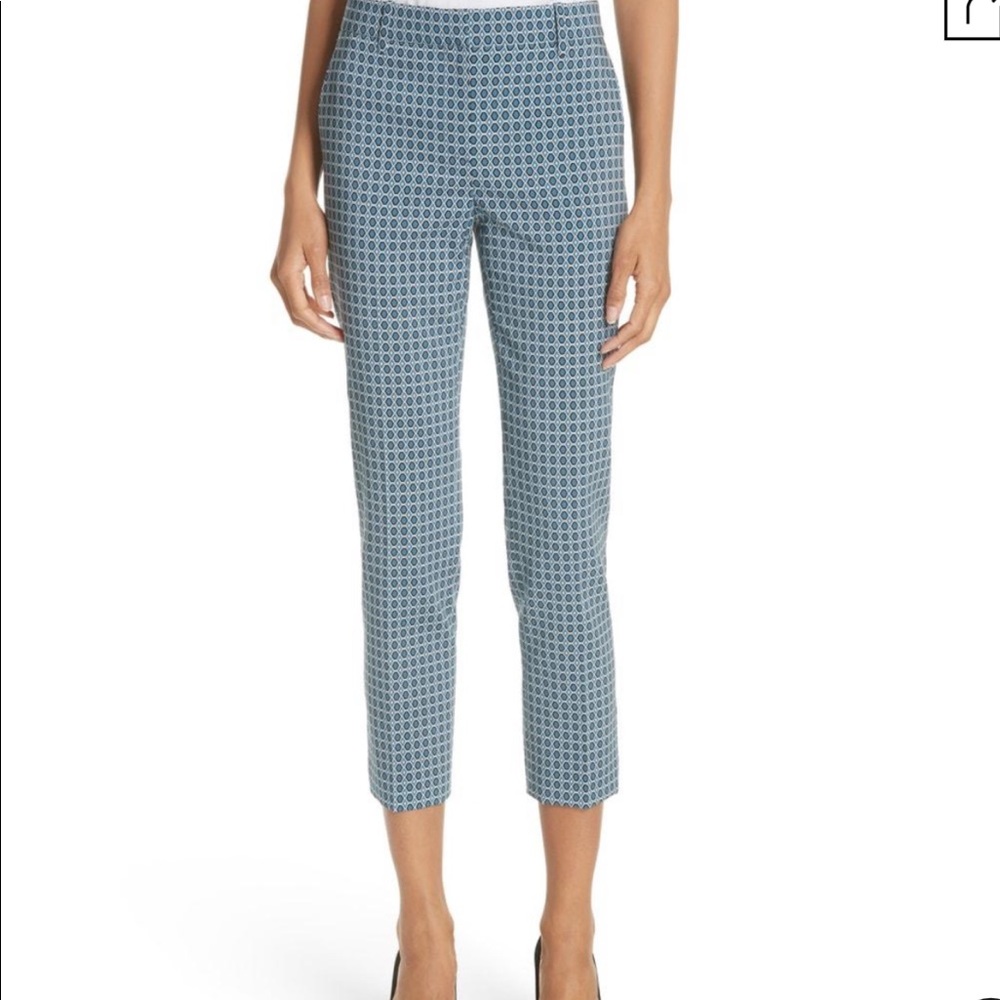 Theory Treeca Two Hexagon Wool Blend Pants